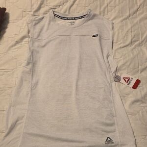 Reebok White Athletic Tank